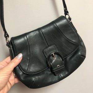 Leather coach small purse